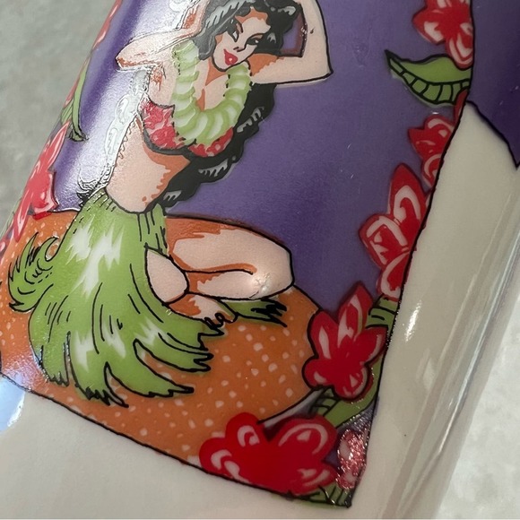 Rare 80s Vintage Tiki Glass Stouffer Wailea Beach Hawaii Ceramic Cocktail Glass - Picture 6 of 6